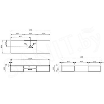 Умывальник Vincea Solid Surface VWB-6S212MW