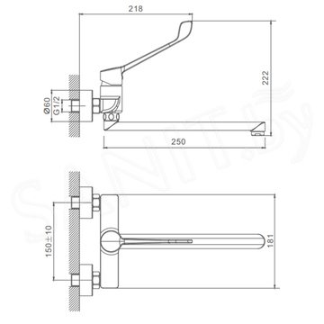 Смеситель для умывальника Splenka S08.21