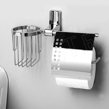Держатель для туалетной бумаги Wasserkraft Leine K-5059 / K-5059WHITE с держателем для освежителя воздуха