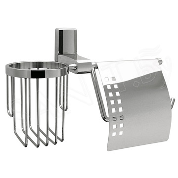 Держатель для туалетной бумаги Wasserkraft Leine K-5059 / K-5059WHITE с держателем для освежителя воздуха