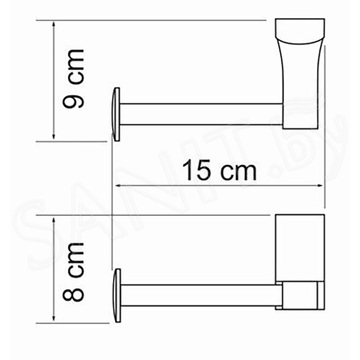 Держатель для полотенец Wasserkraft Leine K-5096 / K-5096WHITE