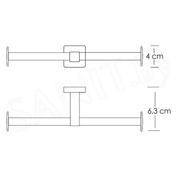 Держатель для туалетной бумаги Wasserkraft Lippe K-6596D