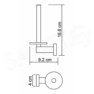 Держатель для туалетной бумаги Wasserkraft Lippe K-6597