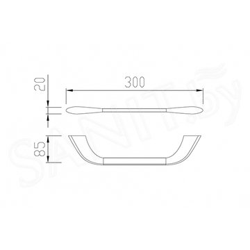 Держатель для полотенец Abber Nord AA1551B / AA1552B