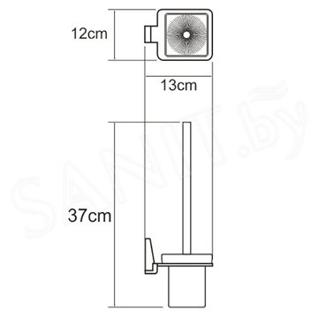 Ершик для унитаза Wasserkraft Lopau K-6027