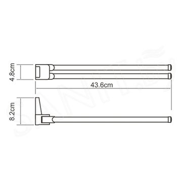 Держатель для полотенец Wasserkraft Lopau K-6031