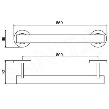 Поручень Gappo G8106-6