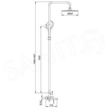 Душевая стойка Gappo G2499-39