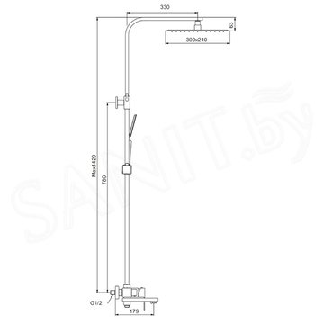 Душевая стойка Splenka S224.24.05