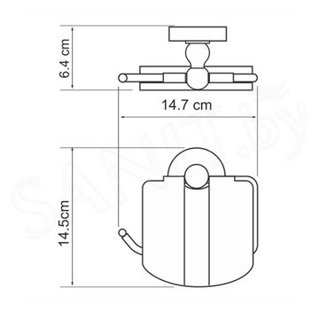 Держатель для туалетной бумаги Wasserkraft Nau K-7725