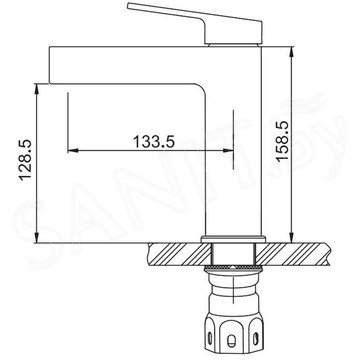 Смеситель для умывальника Gappo G1099-39