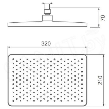 Верхний душ Splenka S451.52.06