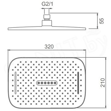 Верхний душ Splenka S451.53