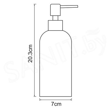 Дозатор для жидкого мыла Wasserkraft Neime K-1999