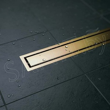 Душевой трап Pestan Confluo Premium Line Gold 2 в 1 двусторонний под плитку