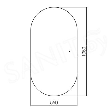 Зеркало Abber Kontur AG6304SCG