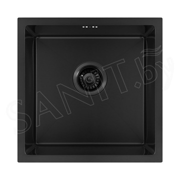 Кухонная мойка Arfeka Eco AR 45 Black PVD Nano / Black PVD Nano Decor квадратная