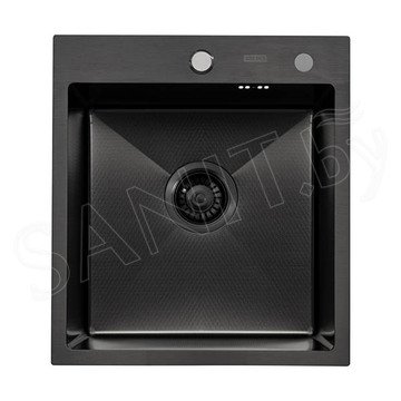 Кухонная мойка Arfeka Eco AR 45 Black PVD Nano Decor / Black PVD Decor Millet Grains
