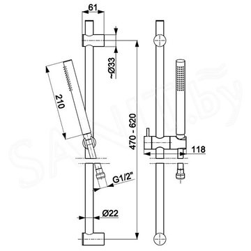 Душевой гарнитур Armatura Moza Premium Gold 841-363-31