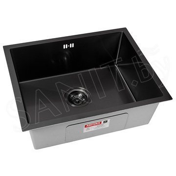 Кухонная мойка Arfeka Eco AR 55 Black PVD Nano / Black PVD Nano Decor / Black PVD Nano Decor Millet Grains / Black PVD Nano Decor Volcanic Rock