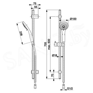 Душевой гарнитур Armatura Morris 841-337-00