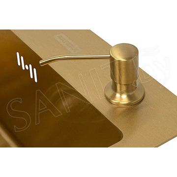 Кухонная мойка Arfeka Eco AR 45 Gold с коландером и дозатором
