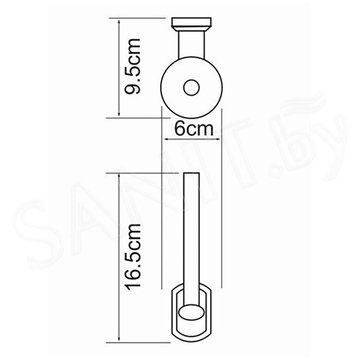 Держатель для туалетной бумаги Wasserkraft Oder K-3097