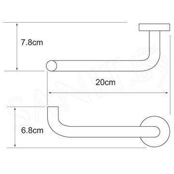 Держатель для туалетной бумаги Wasserkraft Rhein K-6296