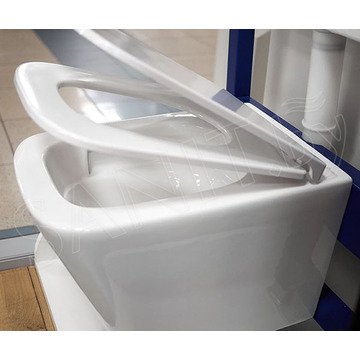 Комплект инсталляции Roxen StounFix Dual Fresh с удлиненными креплениями, аромадозатором, металлической кнопкой и унитазом Caprigo Style S-1293
