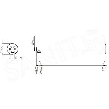 Кронштейн для верхнего душа Teska AKS3004