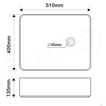 Умывальник Axus 9635