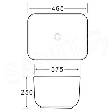 Умывальник SantiLine SL-1112MB