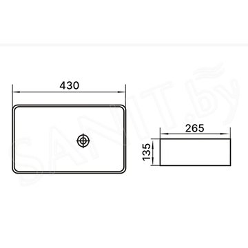 Умывальник Axus 9071B