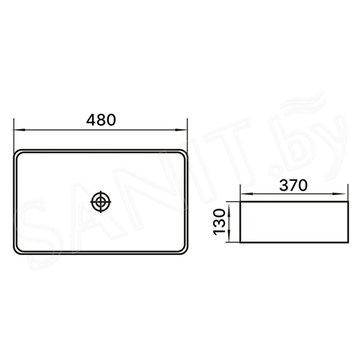 Умывальник Axus 9105