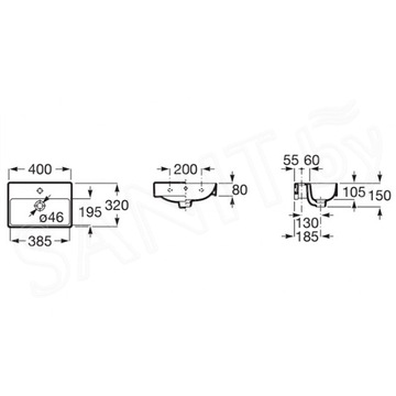 Умывальник Roca Ona 32768D000