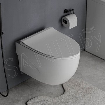 Комплект инсталляции Grohe Rapid SL 38772001 с брашированной кнопкой и подвесным унитазом Roxen Porto 530155-01