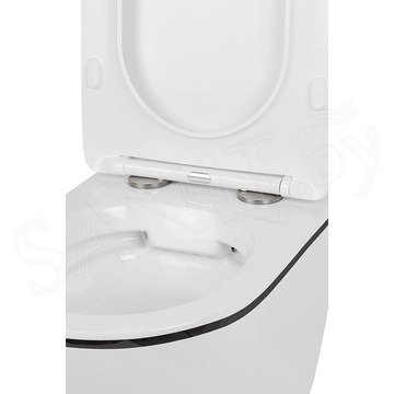 Комплект инсталляции Grohe Rapid SL 38772001 с брашированной кнопкой и подвесным унитазом Roxen Antares Black 530110-01B