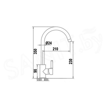 Смеситель для кухонной мойки Wisent WP49-098-3-22 / WP49-098-3-25 / WP49-098-3-26 / WP49-098-3-U
