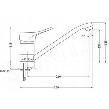 Смеситель для кухонной мойки Deante Vero BOW 060M