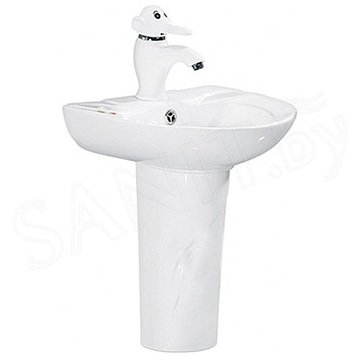 Умывальник SantiLine SL-2115W с пьедесталом