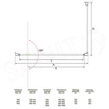 Душевой уголок Veconi RV-033R