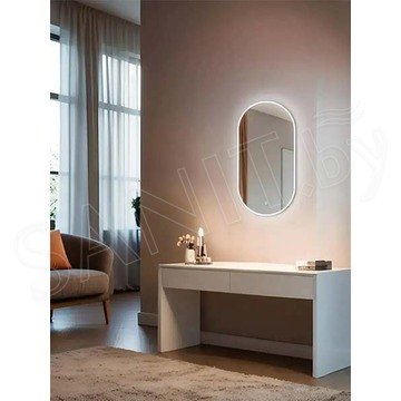 Зеркало Emze Led овальное белое с подсветкой