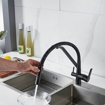Смеситель для кухонной мойки Shevanik S278H с подключением к фильтру воды