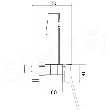 Смеситель для биде Shevanik S6105G-1