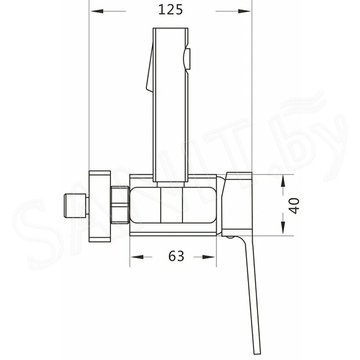 Смеситель для биде Rose R1505T-1