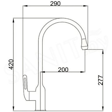 Смеситель для кухонной мойки Haiba HB71825-7