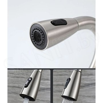 Смеситель для кухонной мойки Haiba HB73304-2 с выдвижным изливом