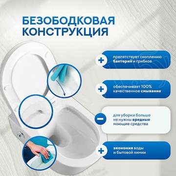Подвесной унитаз Amore di Mare Temo Bidet P322-X с функцией биде