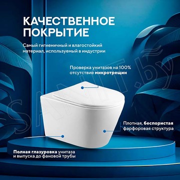 Подвесной унитаз Amore di Mare Elsa Tornado P312-T