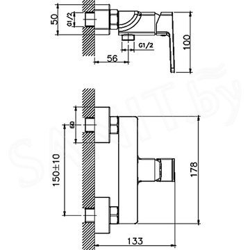 Смеситель для биде Haiba HB55176